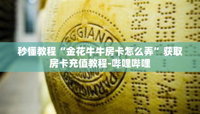 秒懂教程“金花牛牛房卡怎么弄”获取房卡充值教程-哔哩哔哩