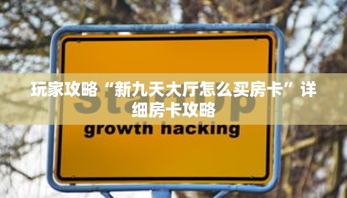 玩家攻略“新九天大厅怎么买房卡”详细房卡攻略
